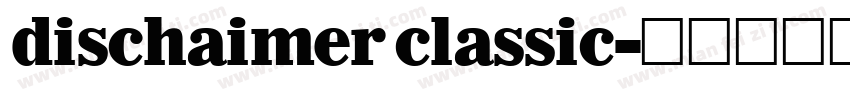 dischaimer classic字体转换